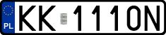 License plates of Poland, Regular car plates