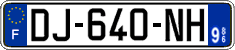 French license plate, SIV (ordinary)