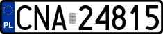 License plates of Poland, Regular car plates