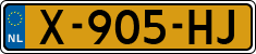 License plate of the Netherlands, Cars