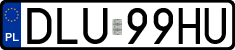License plates of Poland, Regular car plates