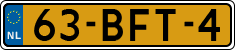 License plate of the Netherlands, Heavy Commercial Vehicles (1994 system)