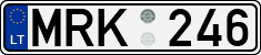 License plate of Lithuania, Cars