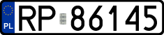 License plates of Poland, Regular car plates