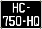 French license plate, SIV (oldtimers)