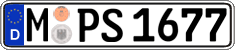 German license plate, Regular plates
