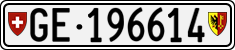 License plate of Switzerland, Cars