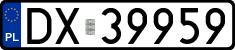 License plates of Poland, Regular car plates