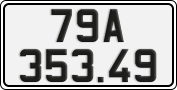 License plate of Vietnam, Cars