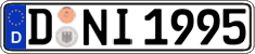 German license plate, Regular plates