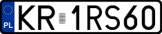 License plates of Poland, Regular car plates