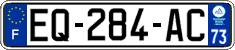 French license plate, SIV (ordinary)