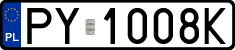 License plates of Poland, Regular car plates
