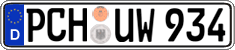 German license plate, Regular plates