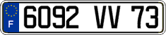 French license plate, FNI