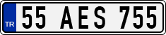 License plate of Turkey, Regular plates