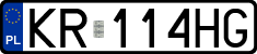 License plates of Poland, Regular car plates