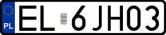 License plates of Poland, Regular car plates