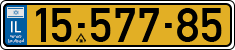 License plate of Israel, Regular plates