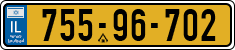License plate of Israel, Regular plates