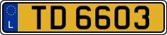 License plate of Luxembourg, 2003 year system