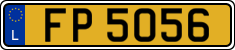 License plate of Luxembourg, 2003 year system