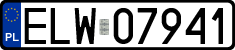 License plates of Poland, Regular car plates