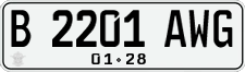 License plate of Indonesia, Regular plates