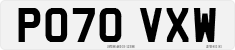 License plate of the United Kingdom, 2001 year system