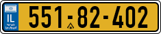 License plate of Israel, Regular plates