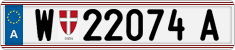 License plate of Austria, Regular plates