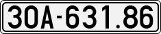 License plate of Vietnam, Cars