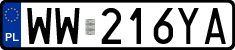 License plates of Poland, Regular car plates