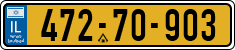 License plate of Israel, Regular plates
