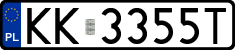 License plates of Poland, Regular car plates