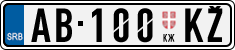 License plate of Serbia, Trailers