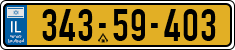 License plate of Israel, Regular plates