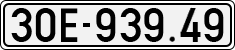 License plate of Vietnam, Cars