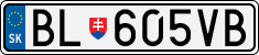 License plate of Slovakia, Cars