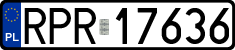 License plates of Poland, Regular car plates