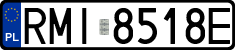 License plates of Poland, Regular car plates