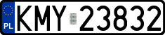 License plates of Poland, Regular car plates