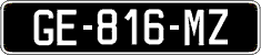 French license plate, SIV (oldtimers)