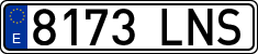 License plates of Spain, Ordinary (2000)