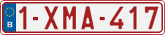 License plate of Belgium, Regular plates (2010)