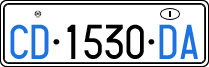 License plate of Italy, Diplomatic