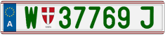 License plate of Austria, Regular plates