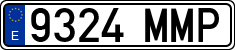 License plates of Spain, Ordinary (2000)