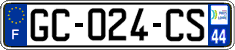 French license plate, SIV (ordinary)
