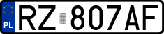License plates of Poland, Regular car plates